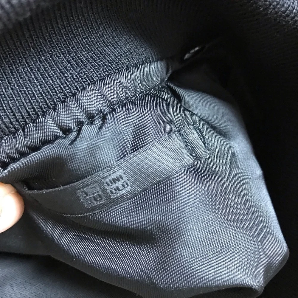 Uniqlo Black Satin Bomber Jacket - Picture 5 of 7